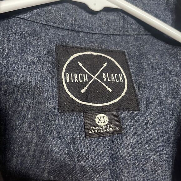 Birch Black Heavyweight Button-Down Shirt - Picture 3 of 4